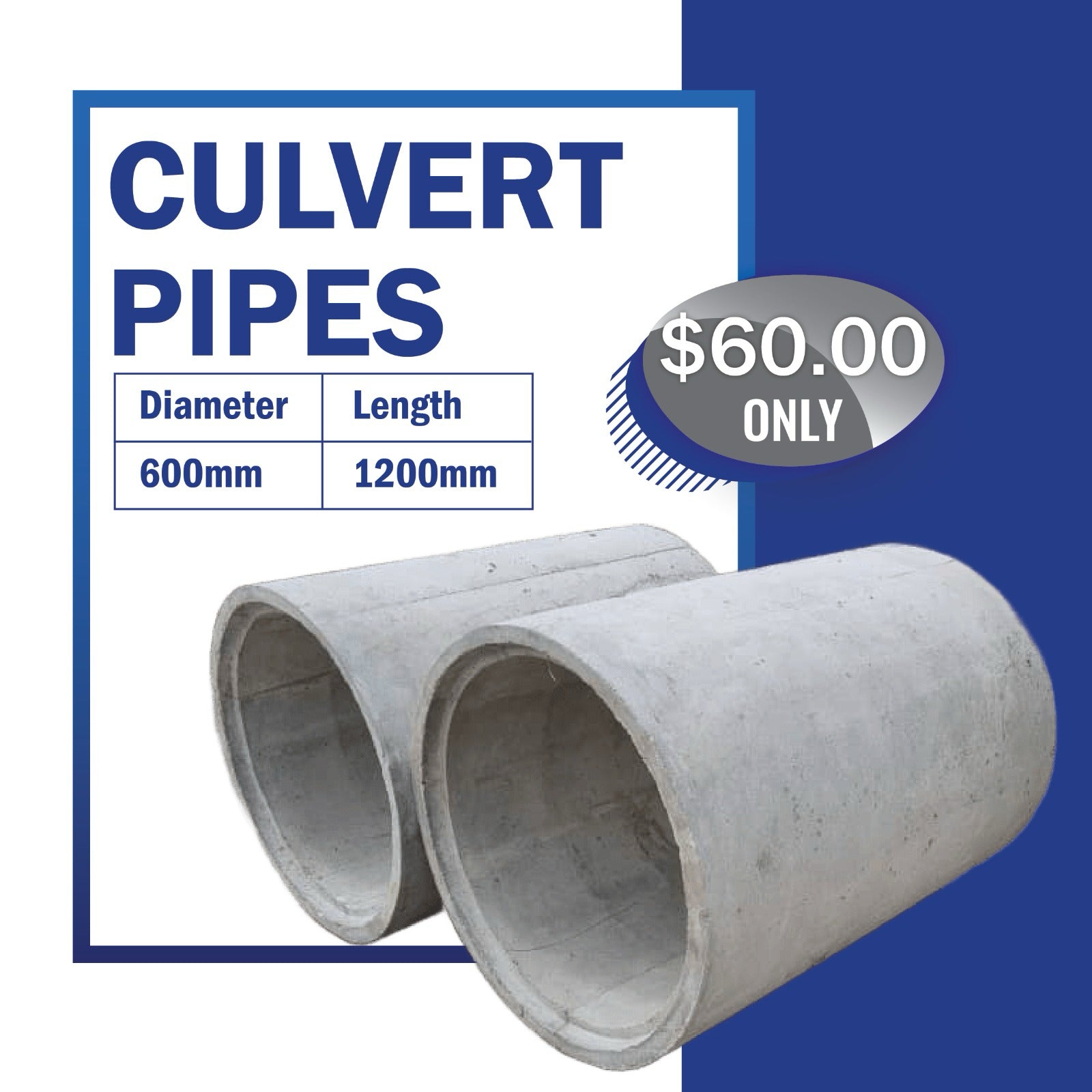 Api Precast Pipe 600mm Culvert Pipe – Royal Precast