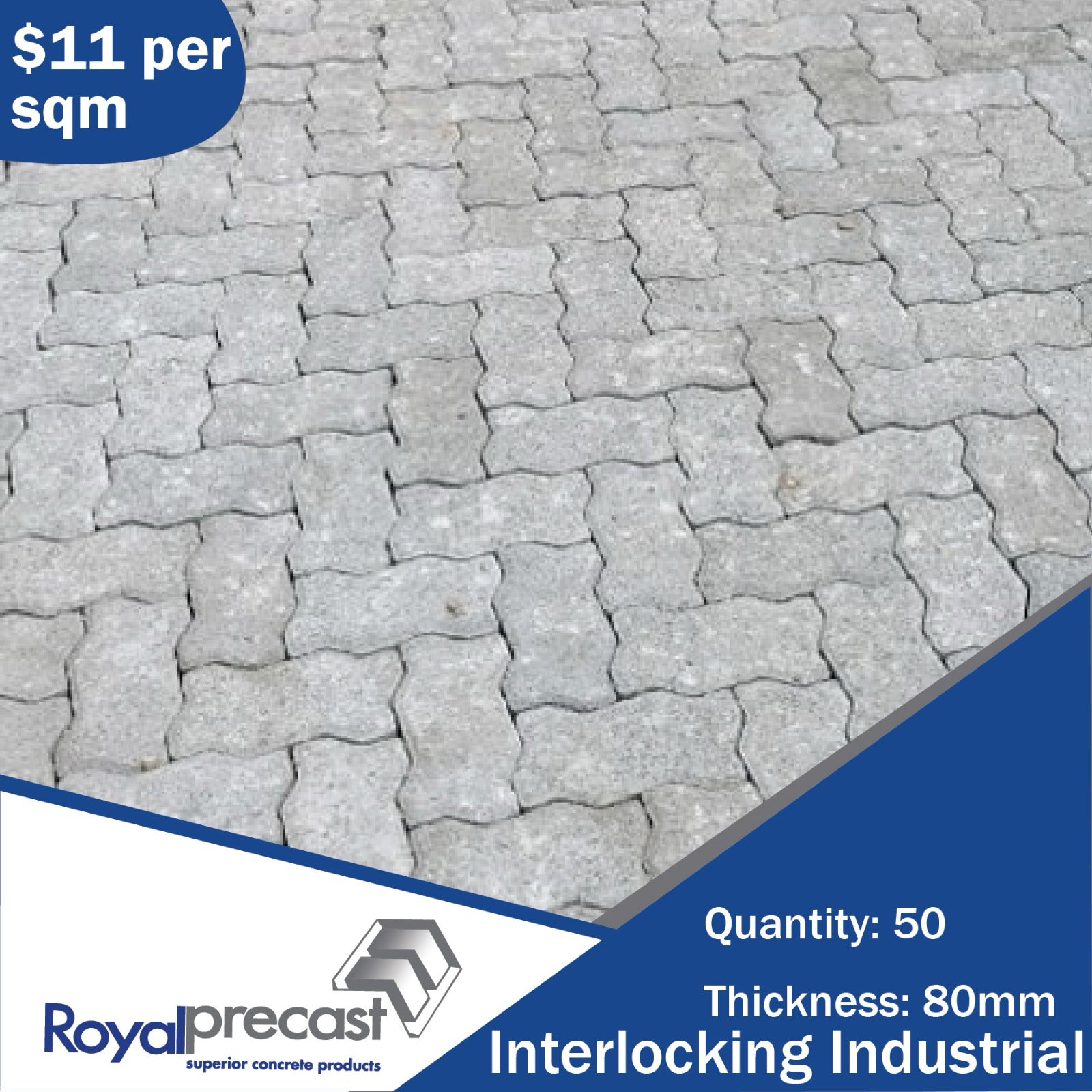 Interlocking Industrial Pavers – Royal Precast